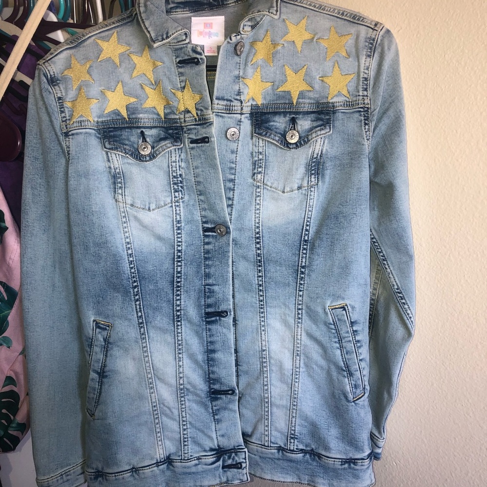 BNWT Lularoe Jaxon Jéan jacket size small